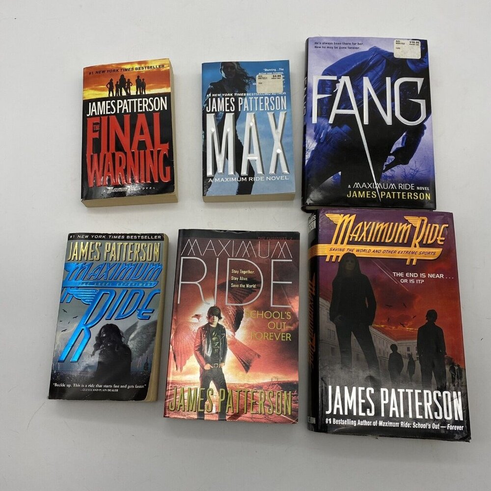 James Patterson Maximum‎ Ride Books Vol 1-6 Angel Experiment Fang Max YA Fantasy